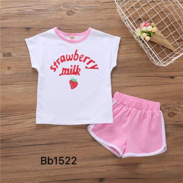 Strawberry Top and Shorts Set