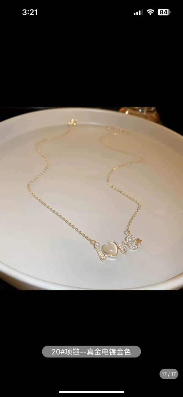 Romantic LOVE Letter Necklace
